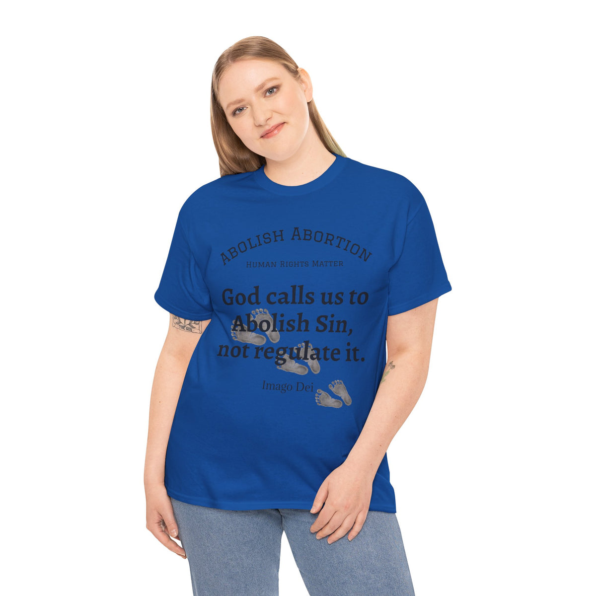 Abolish Abortion II T-Shirt — Jeremiah 1:5 Christian Message