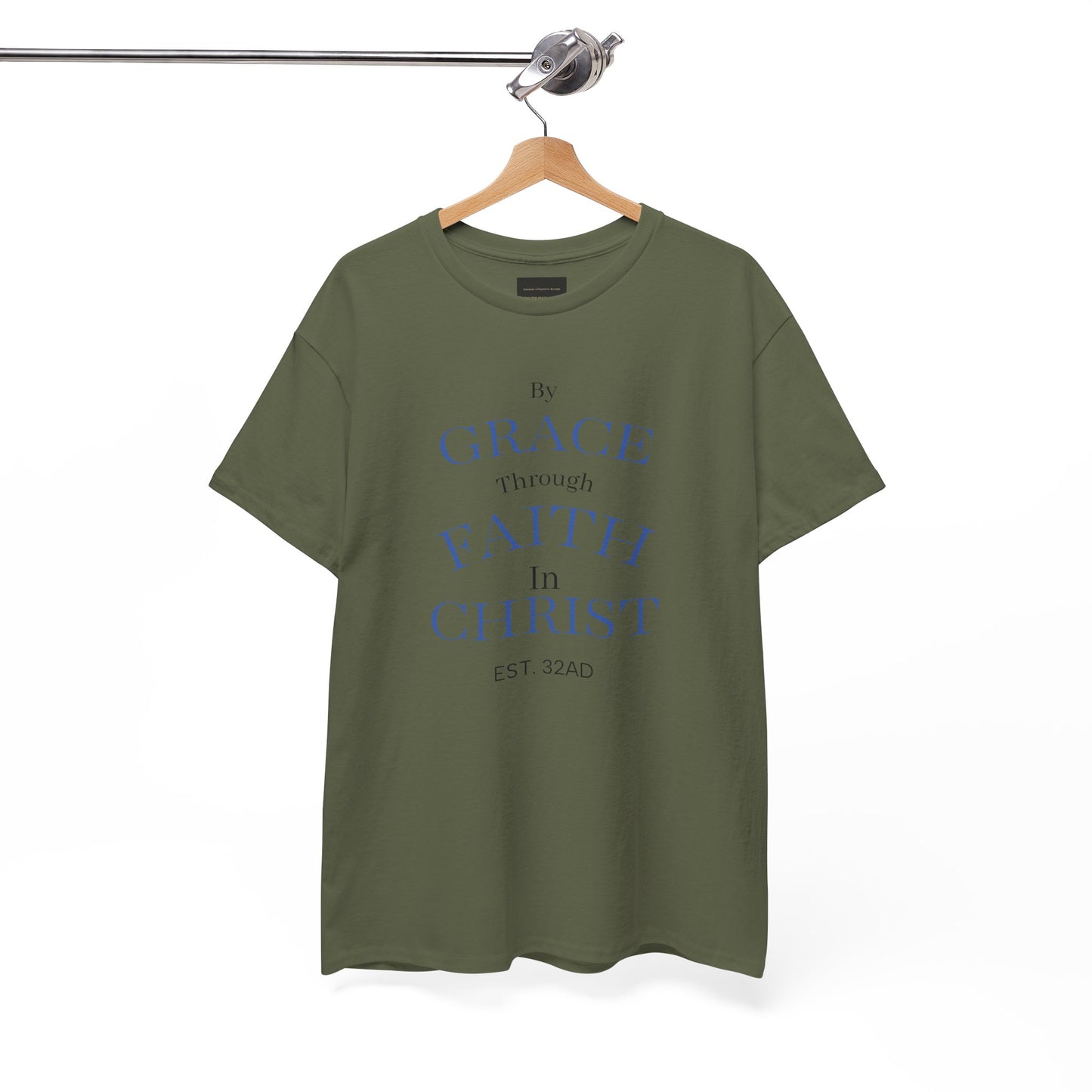 Ephesians 2:8-9 T-Shirt — "By Grace Through Faith in Christ" Christian Tee