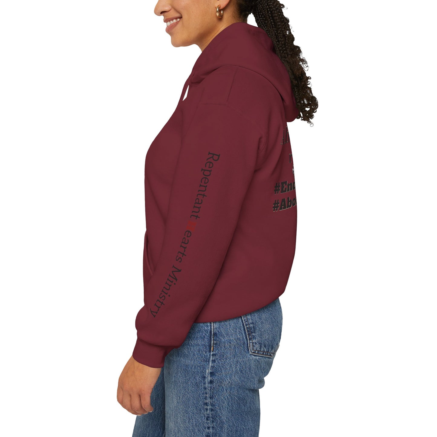 Abolish Abortion Heavy Blend™ Jeremiah 1:5 Hooded Sweatshirt