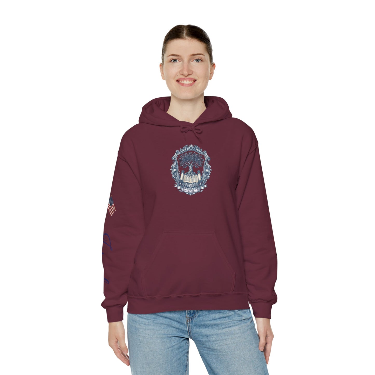Israel Zechariah 2:8 Hoodie — Isaiah62 & Romans 9- Stand with Israel
