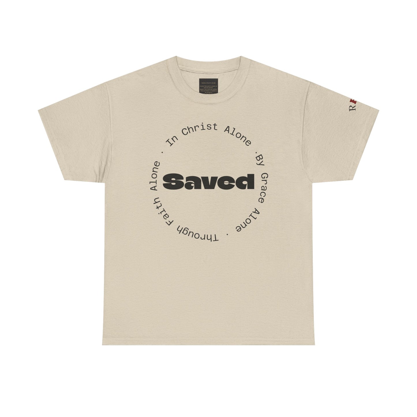 "Saved" Ephesians 2:8 T‑Shirt — Scripture back