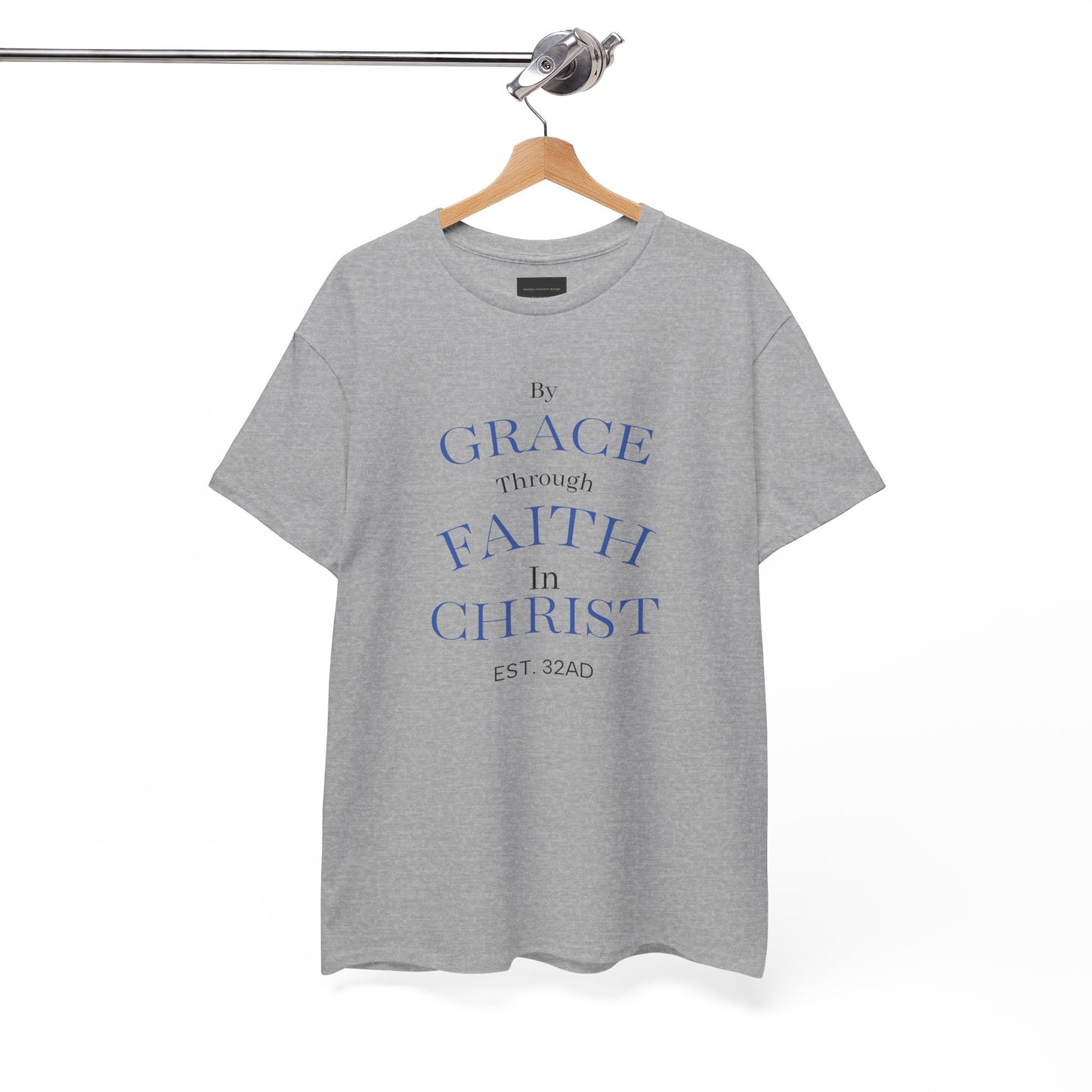 Ephesians 2:8-9 T-Shirt — "By Grace Through Faith in Christ" Christian Tee