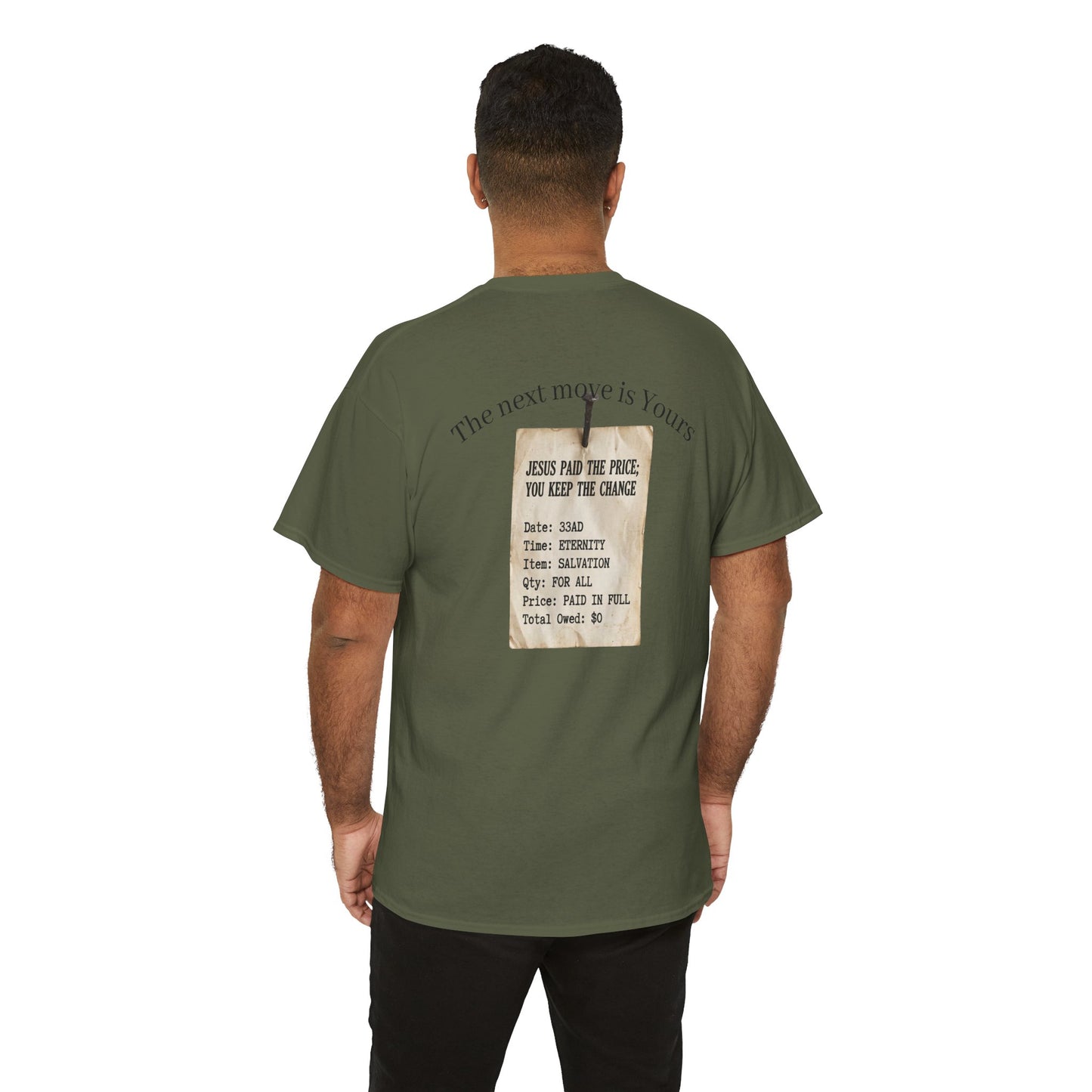 Your Debt Is Paid Romans 6:23 Inspirational- Christian Cross T-Shirt