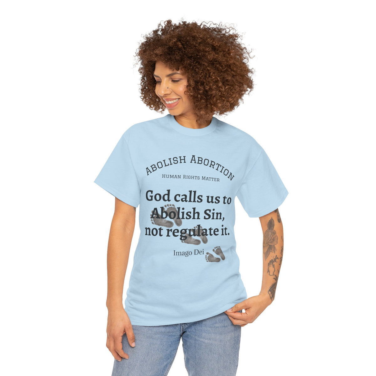 Abolish Abortion II T-Shirt — Jeremiah 1:5 Christian Message