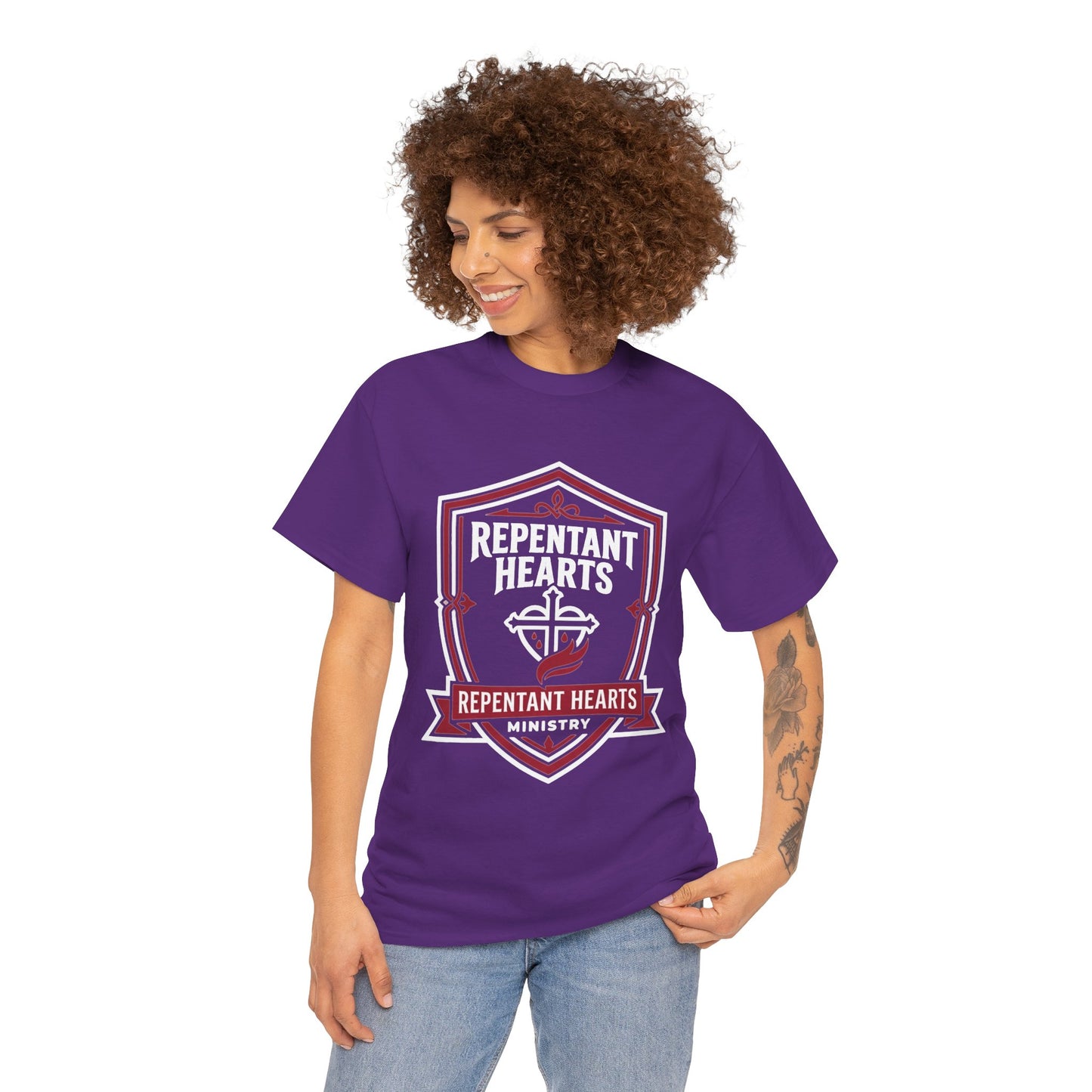 Rev 2:5 T-Shirt- Repentant Hearts Ministry Tee — RHM Logo & Menorah Back Print