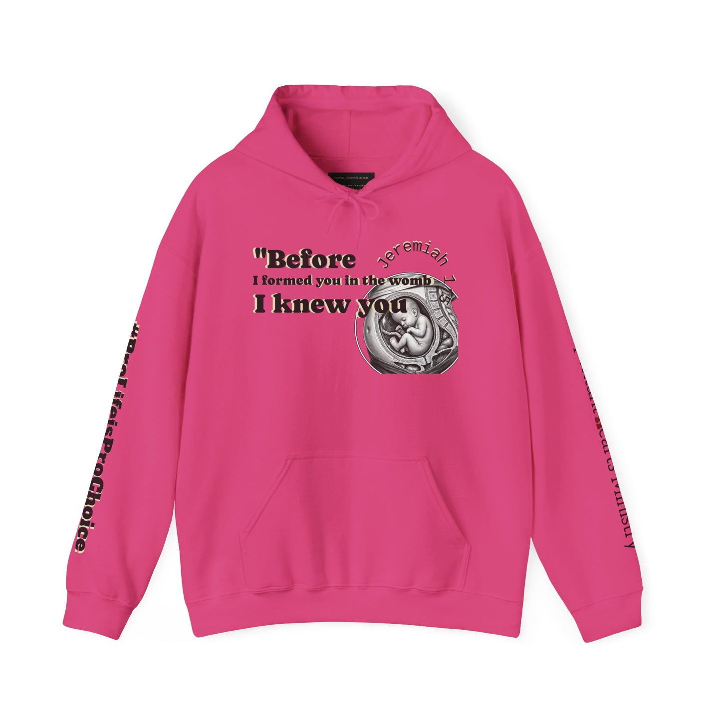 Abolish Abortion Heavy Blend™ Jeremiah 1:5 Hooded Sweatshirt