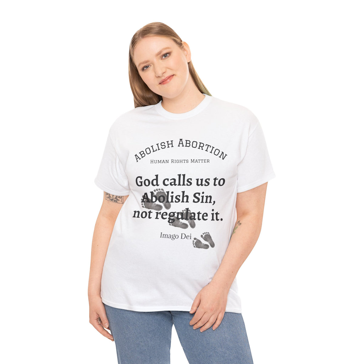 Abolish Abortion II T-Shirt — Jeremiah 1:5 Christian Message