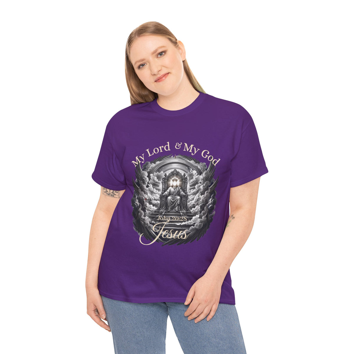 Jesus on the Throne "My Lord & My God" Christian Faith Tee