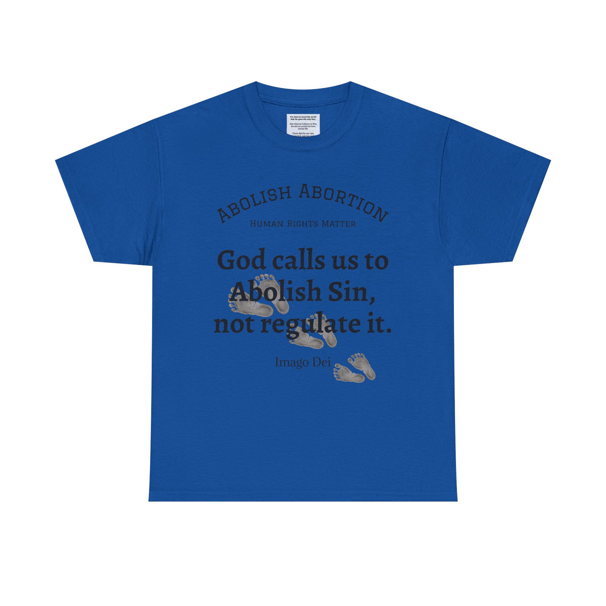 Abolish Abortion II T-Shirt — Jeremiah 1:5 Christian Message