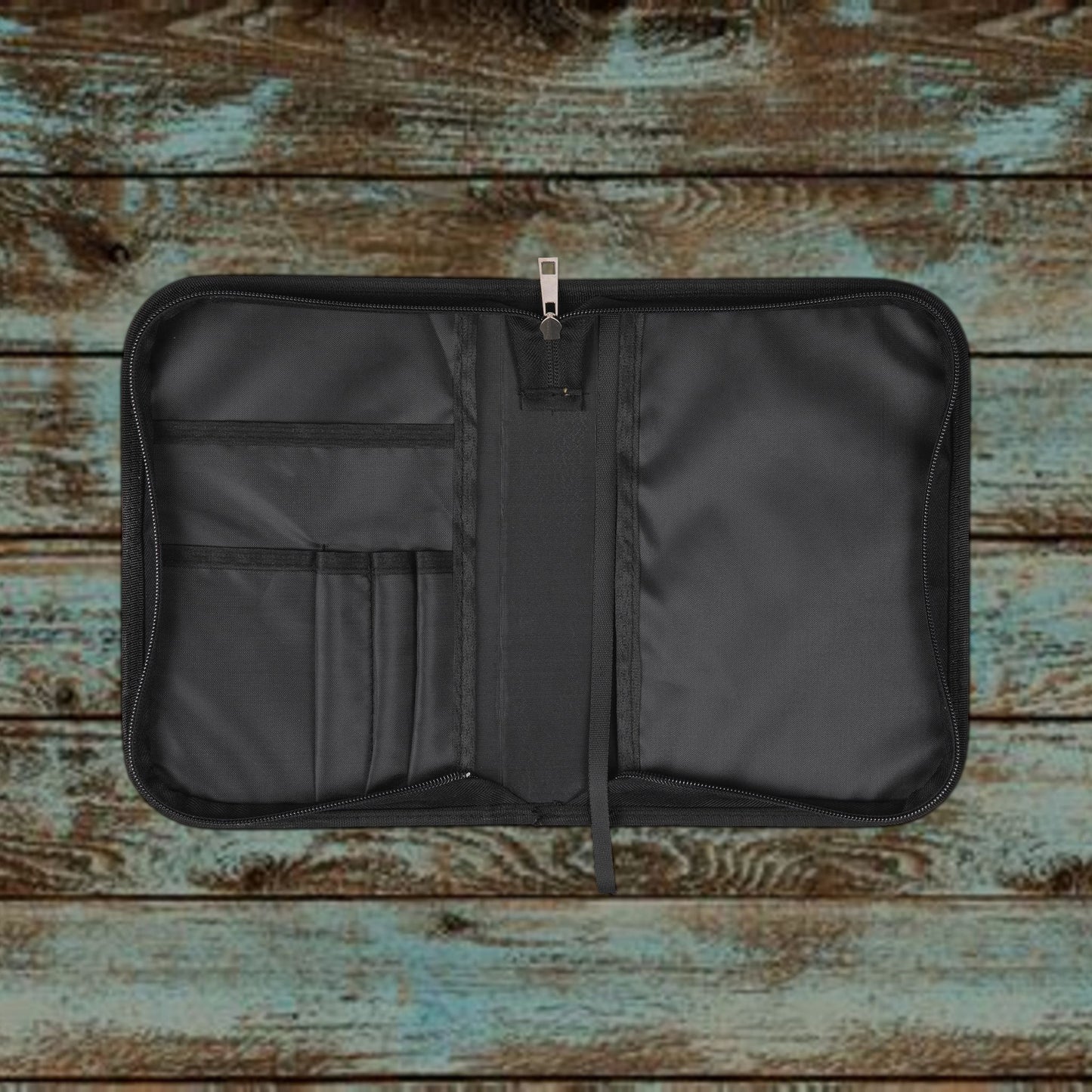 Bible Cover - Repentant Hearts Ministry Zippered Bible Case with RHM Logo & Matthew 11:28 Verse