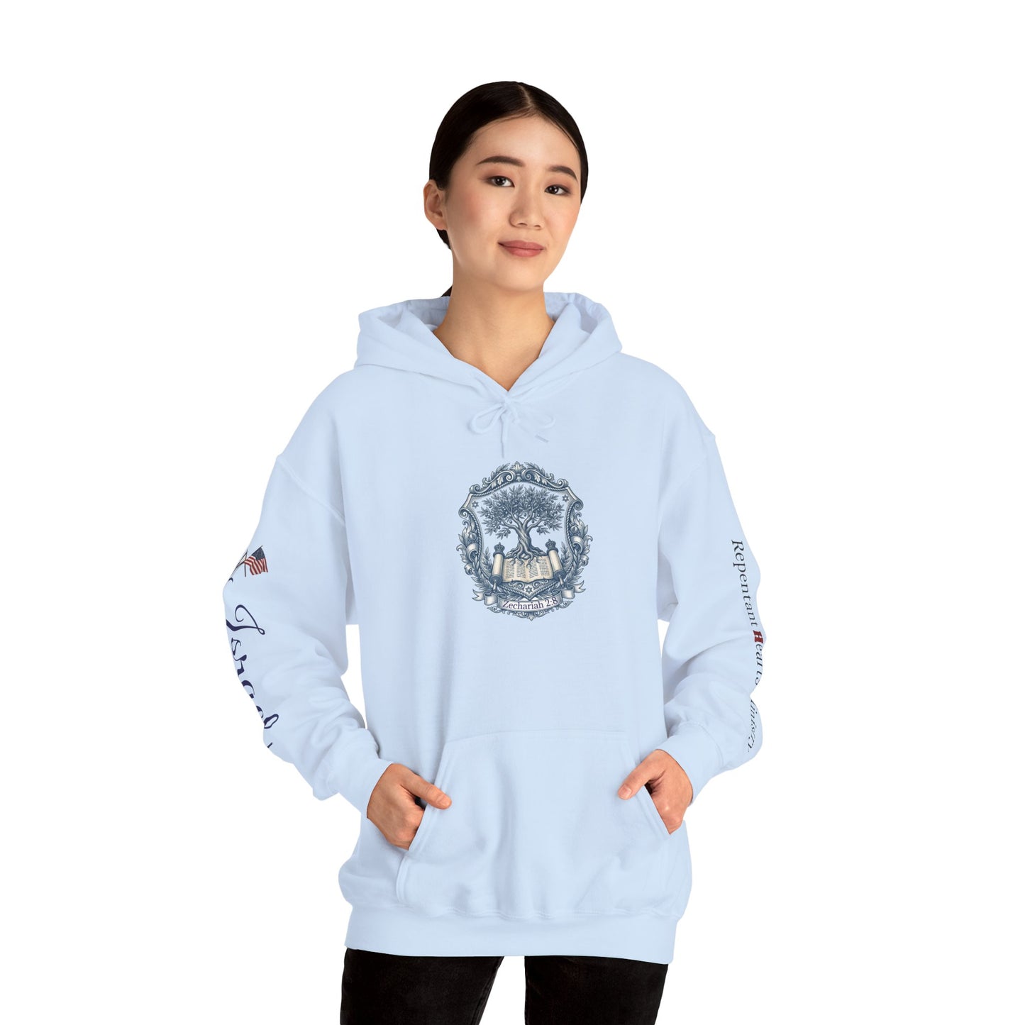 Israel Zechariah 2:8 Hoodie — Isaiah62 & Romans 9- Stand with Israel