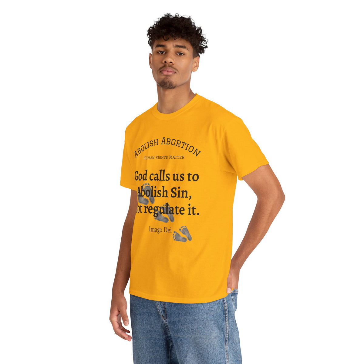 Abolish Abortion II T-Shirt — Jeremiah 1:5 Christian Message