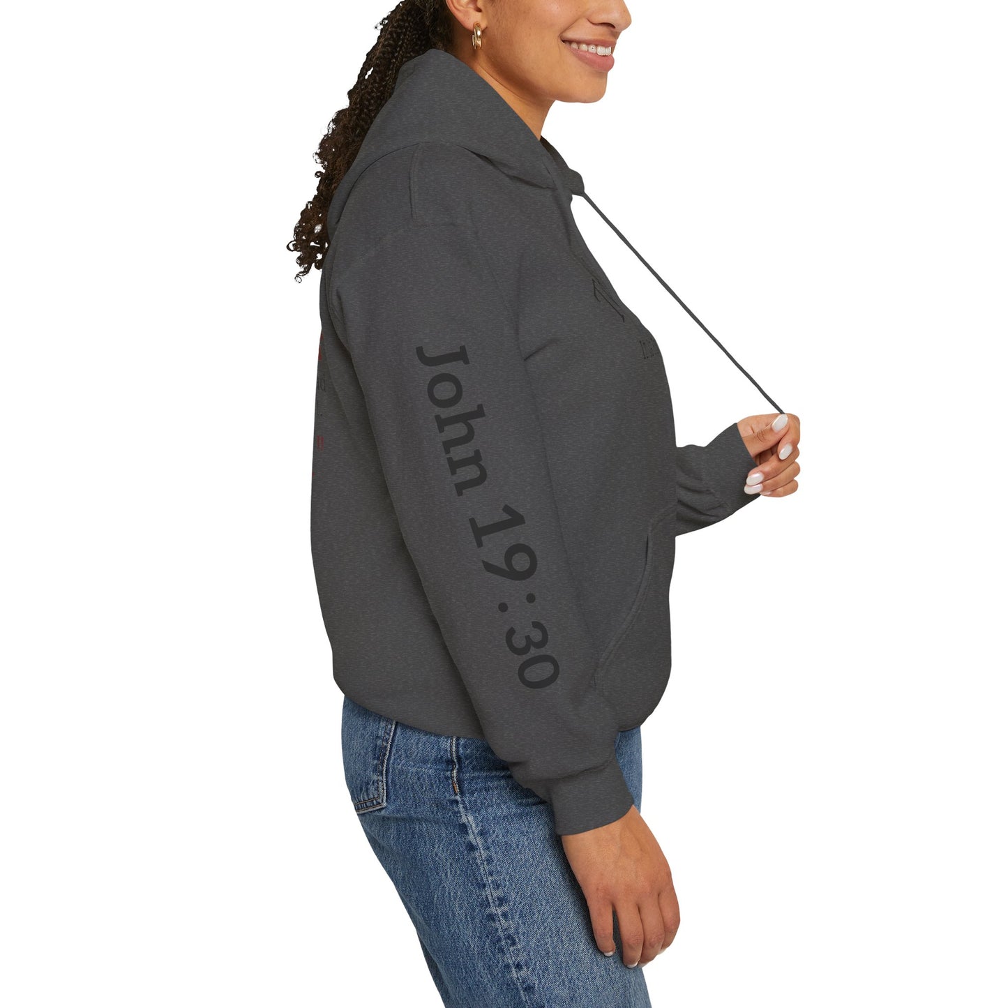 "Tetelestai" -It Is Finished- John 19:30 Hoodie — Christian Scripture Sweatshirt