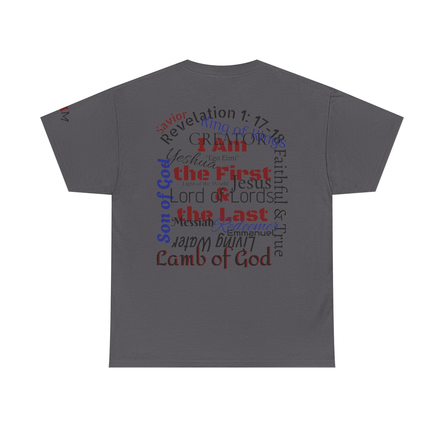 Alpha Omega T-shirt "I Am the First & the Last" Names of Jesus
