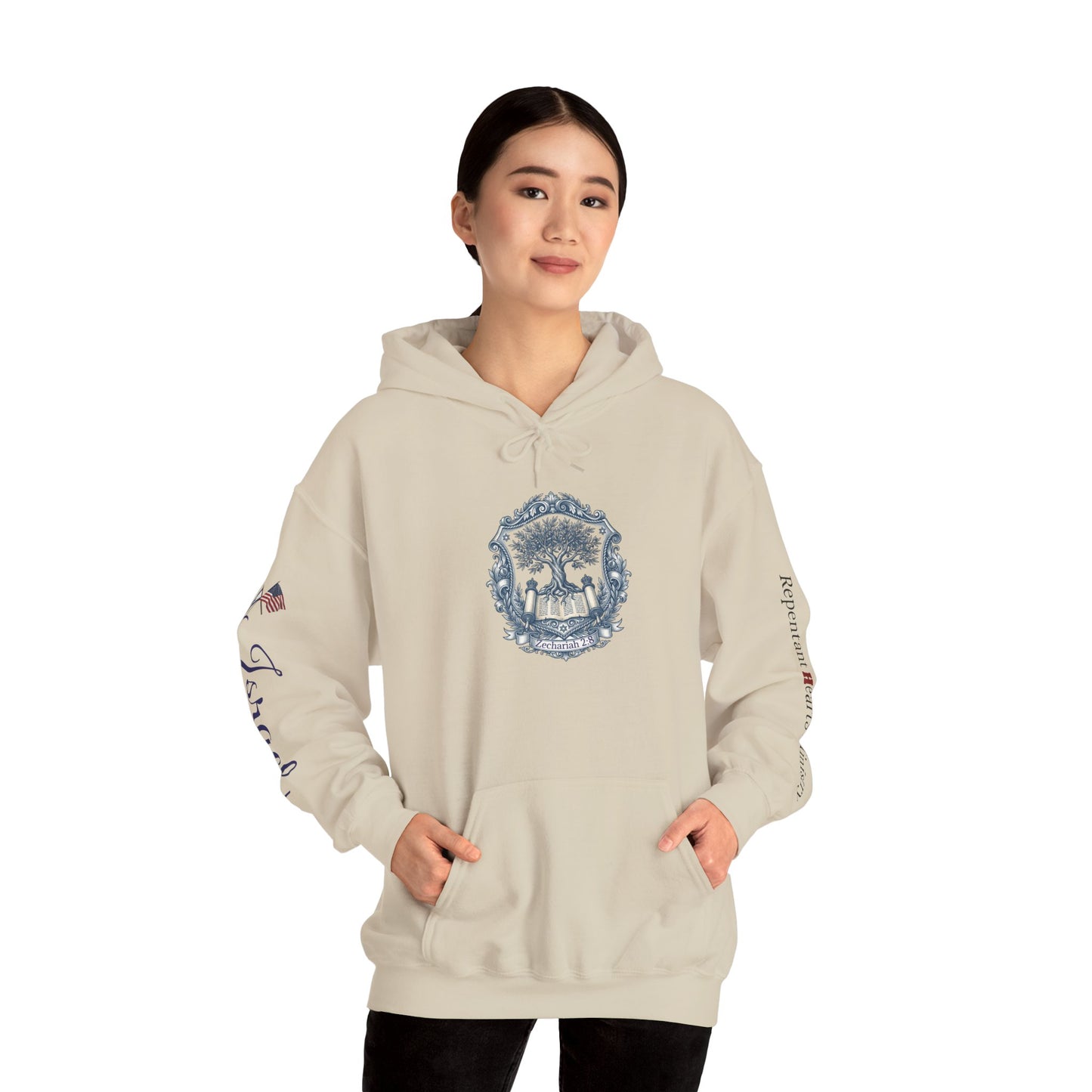 Israel Zechariah 2:8 Hoodie — Isaiah62 & Romans 9- Stand with Israel