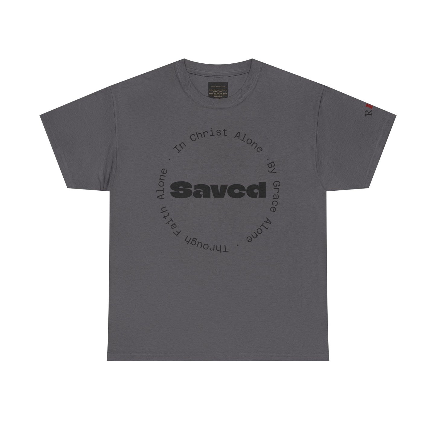 "Saved" Ephesians 2:8 T‑Shirt — Scripture back