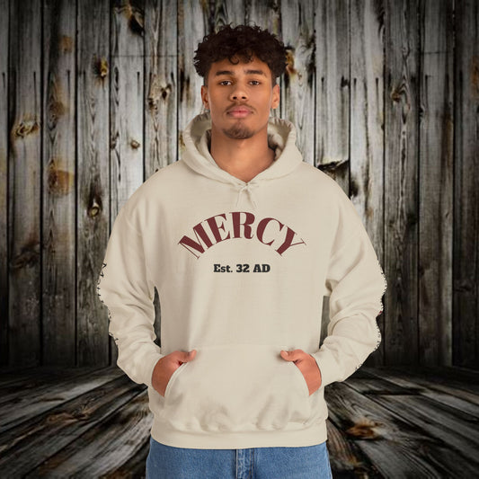Mercy Hoodie — (Matthew 9:13) 'I Desire Mercy' Scripture Pullover