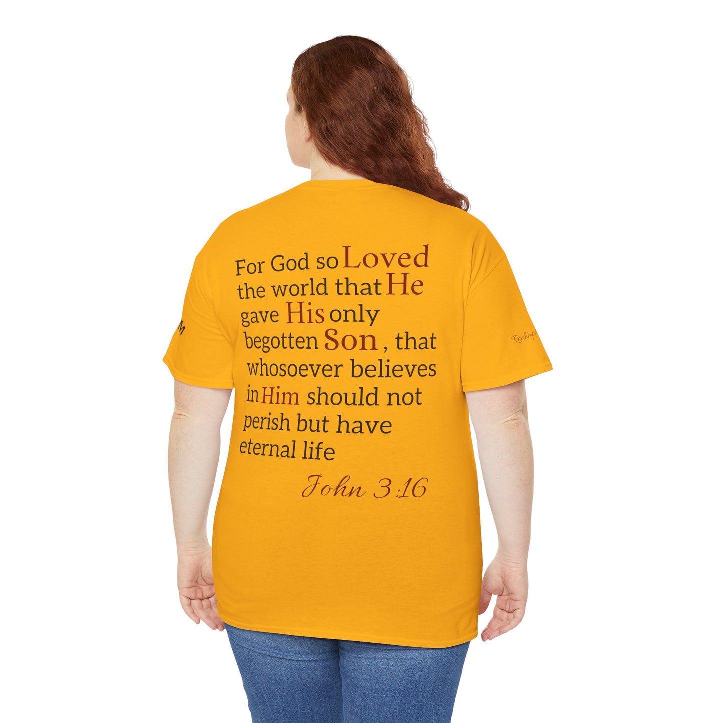 Redemption John 3:16 T-Shirt — Scripture Tee