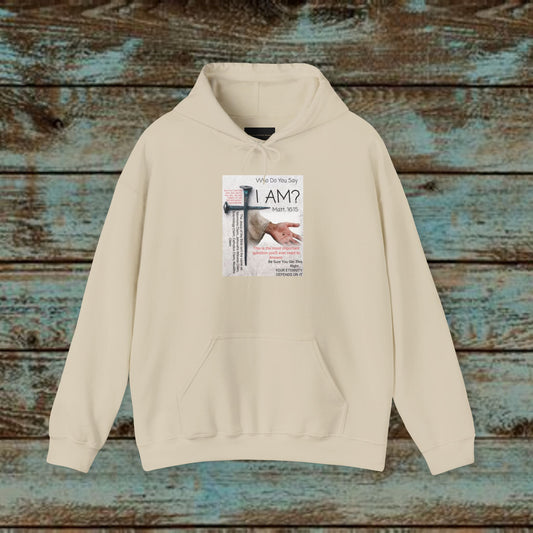 'Who do you say I Am' Unisex Heavy Blend™ Hooded Christian Sweatshirt