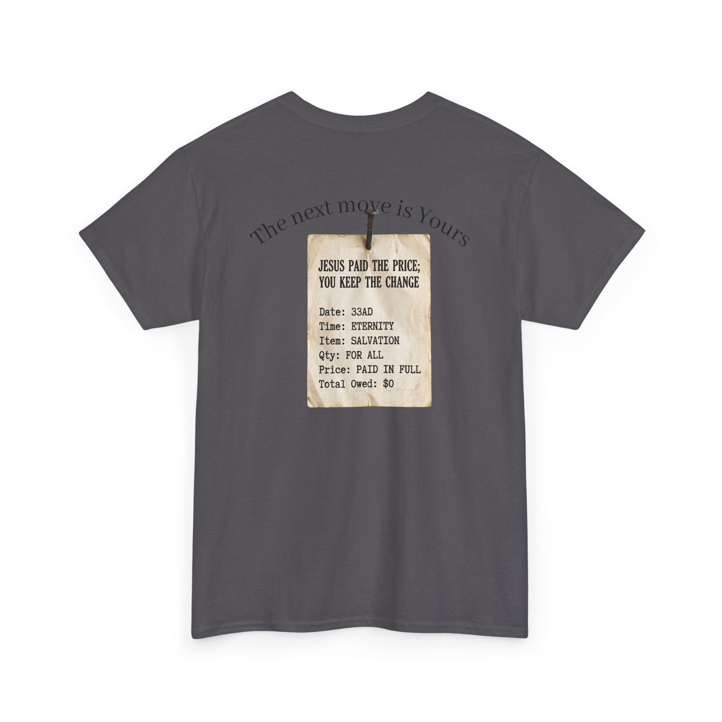 Your Debt Is Paid Romans 6:23 Inspirational- Christian Cross T-Shirt