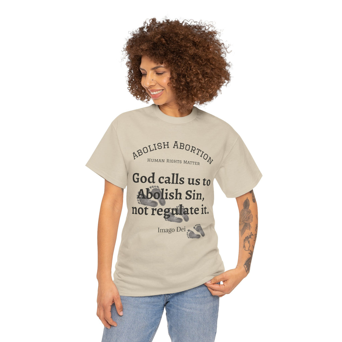 Abolish Abortion II T-Shirt — Jeremiah 1:5 Christian Message