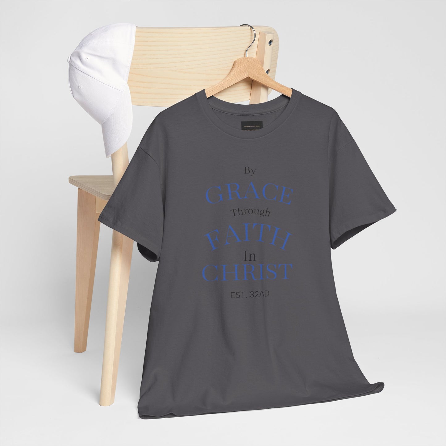 Ephesians 2:8-9 T-Shirt — "By Grace Through Faith in Christ" Christian Tee
