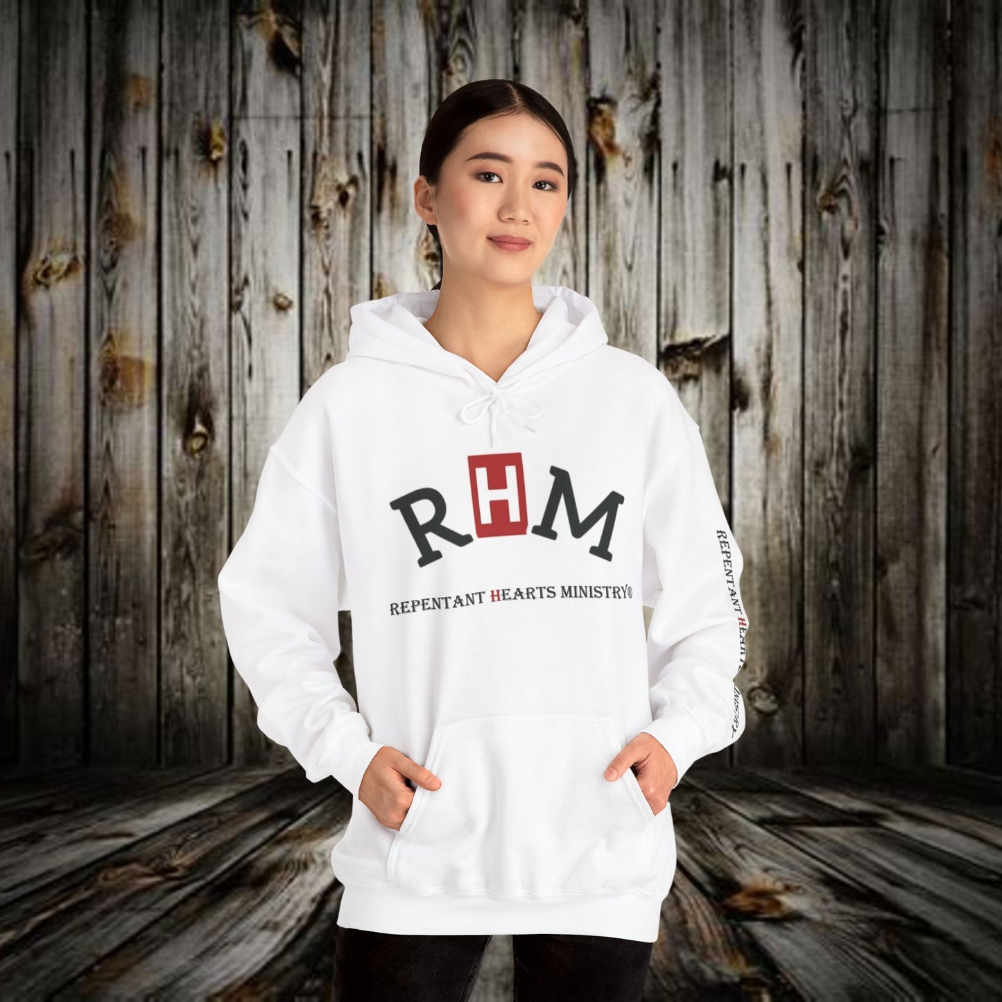 Biblical- Repentant Hearts Ministry Hoodie — Christian Hoodie with Scripture & Shofar Design