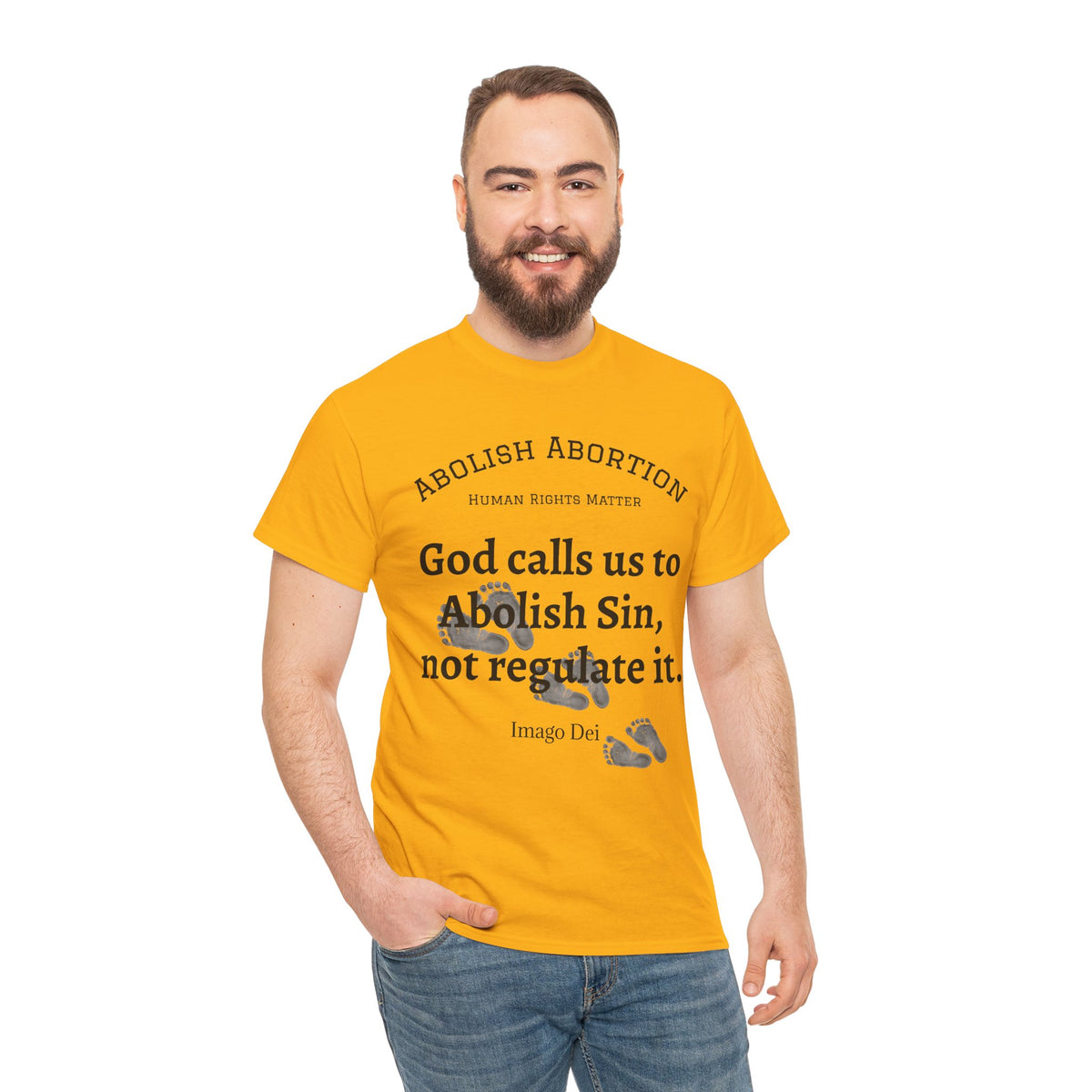 Abolish Abortion II T-Shirt — Jeremiah 1:5 Christian Message