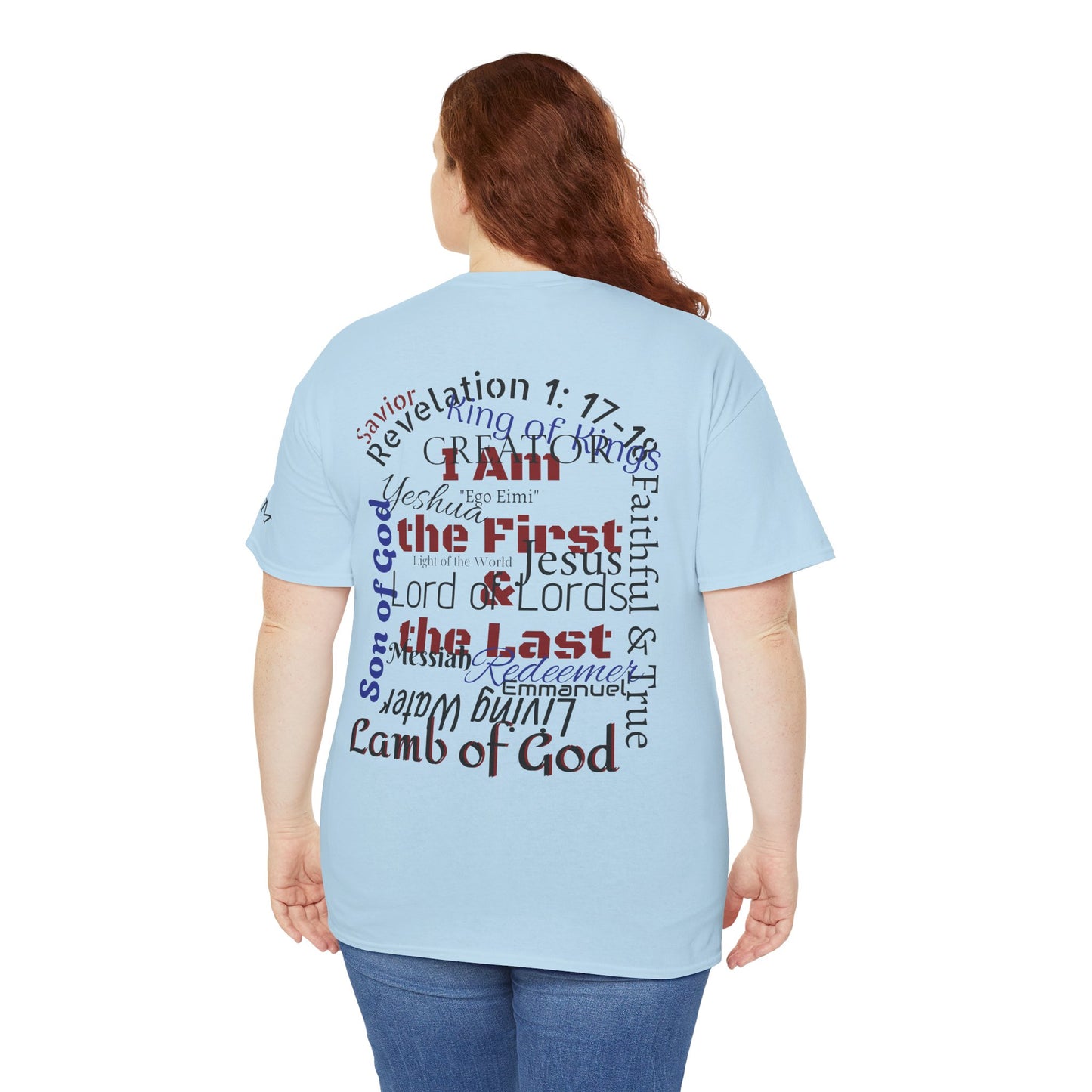Alpha Omega T-shirt "I Am the First & the Last" Names of Jesus