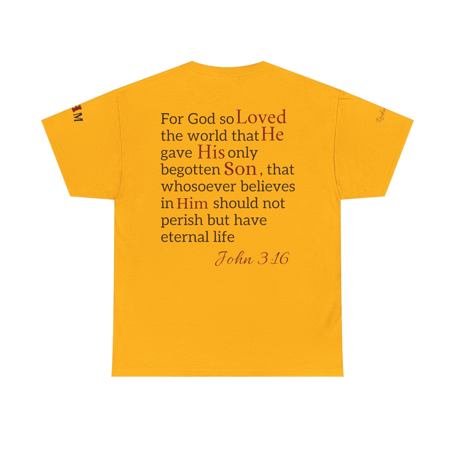 Redemption John 3:16 T-Shirt — Scripture Tee