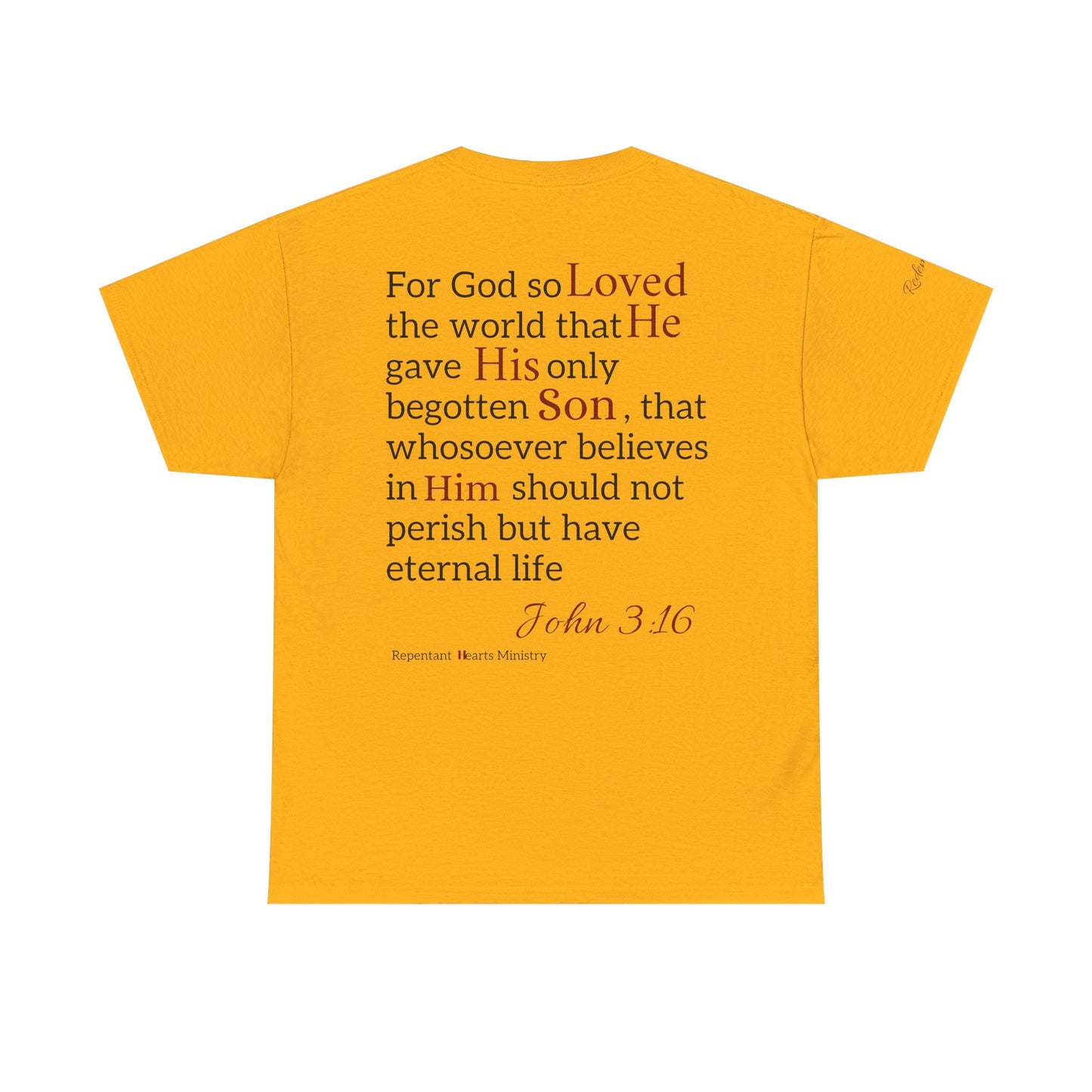 Redemption John 3:16 T-Shirt — Scripture Tee