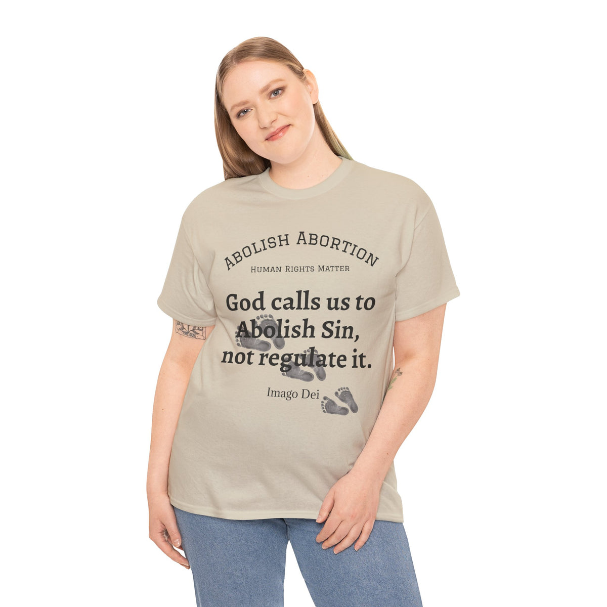 Abolish Abortion II T-Shirt — Jeremiah 1:5 Christian Message