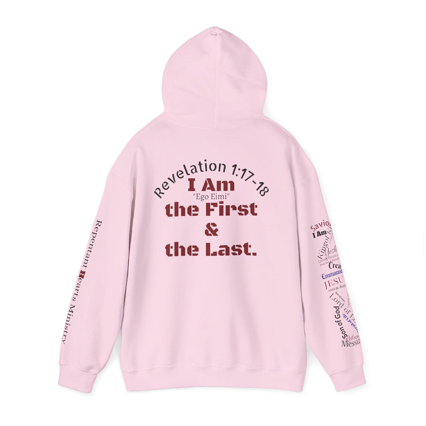 Alpha Omega Hoodie — "I Am the First & the Last" Names of Jesus