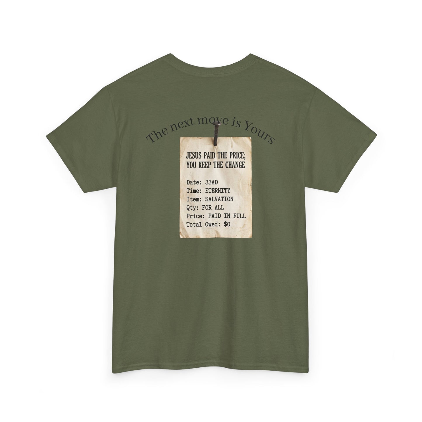 Your Debt Is Paid Romans 6:23 Inspirational- Christian Cross T-Shirt