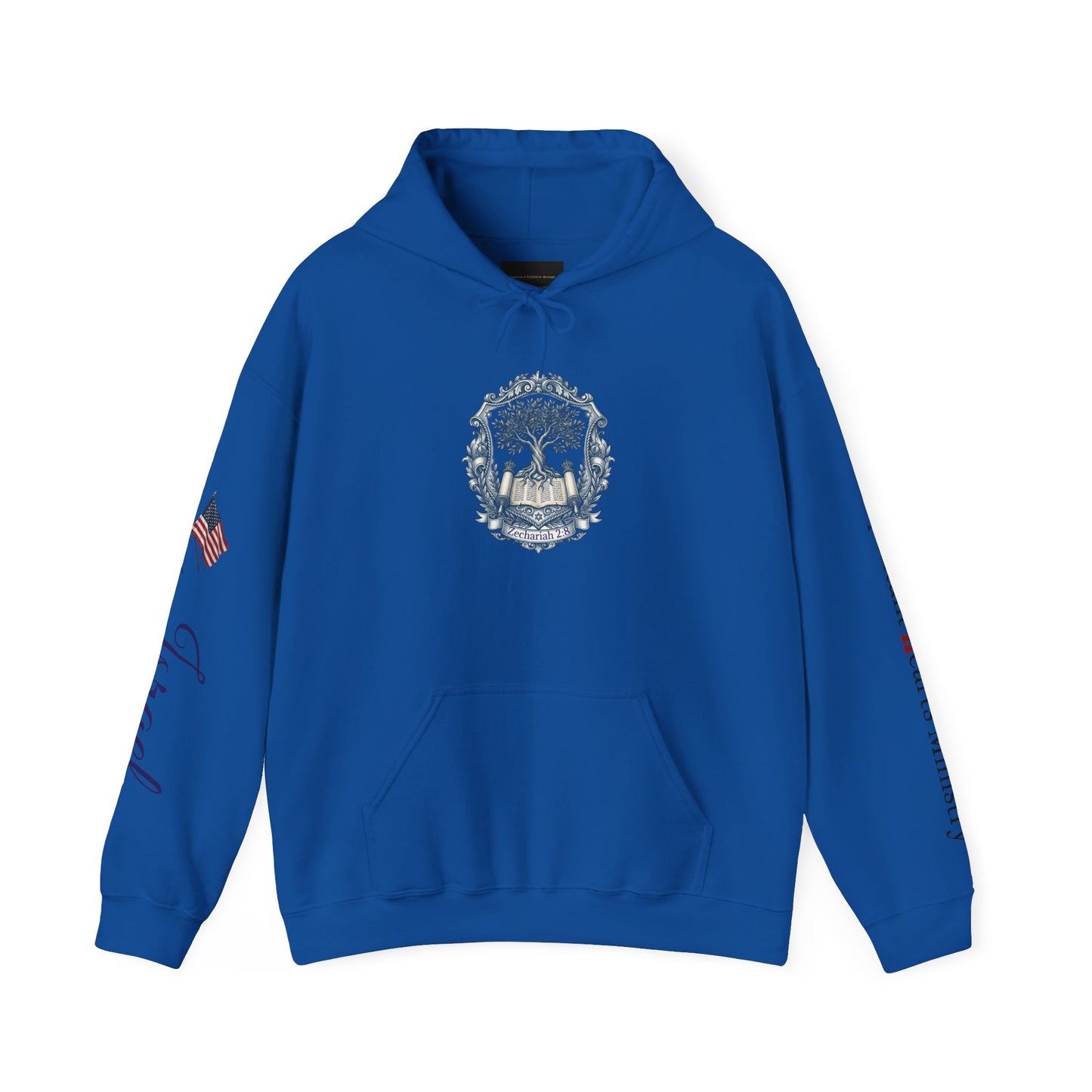 Israel Zechariah 2:8 Hoodie — Isaiah62 & Romans 9- Stand with Israel