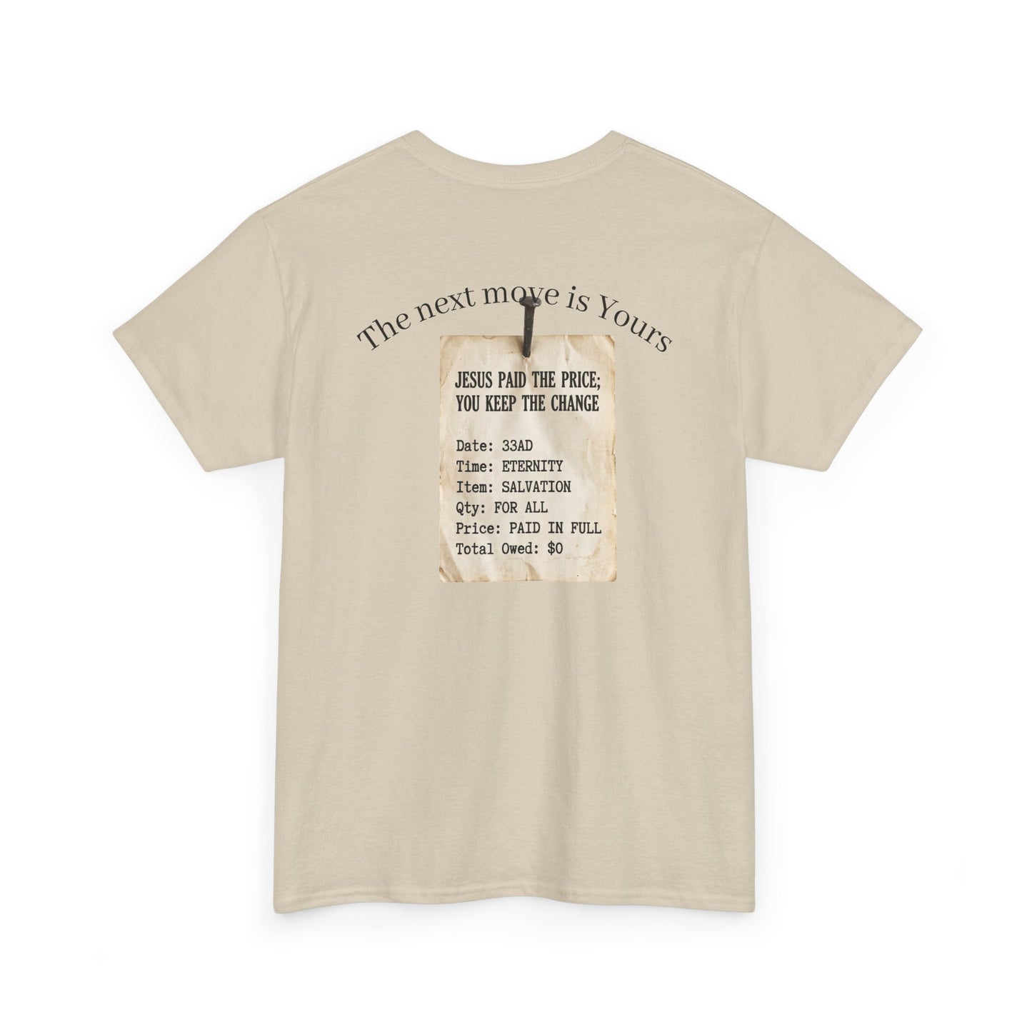 Your Debt Is Paid Romans 6:23 Inspirational- Christian Cross T-Shirt