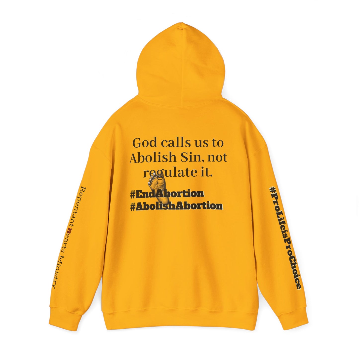 Abolish Abortion Heavy Blend™ Jeremiah 1:5 Hooded Sweatshirt