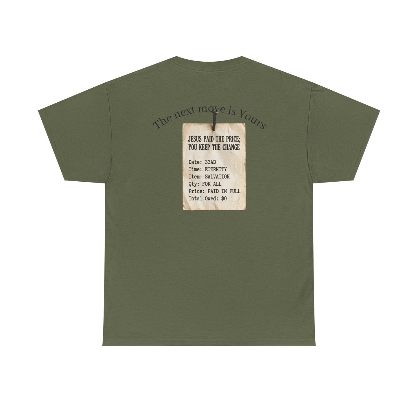 Your Debt Is Paid Romans 6:23 Inspirational- Christian Cross T-Shirt
