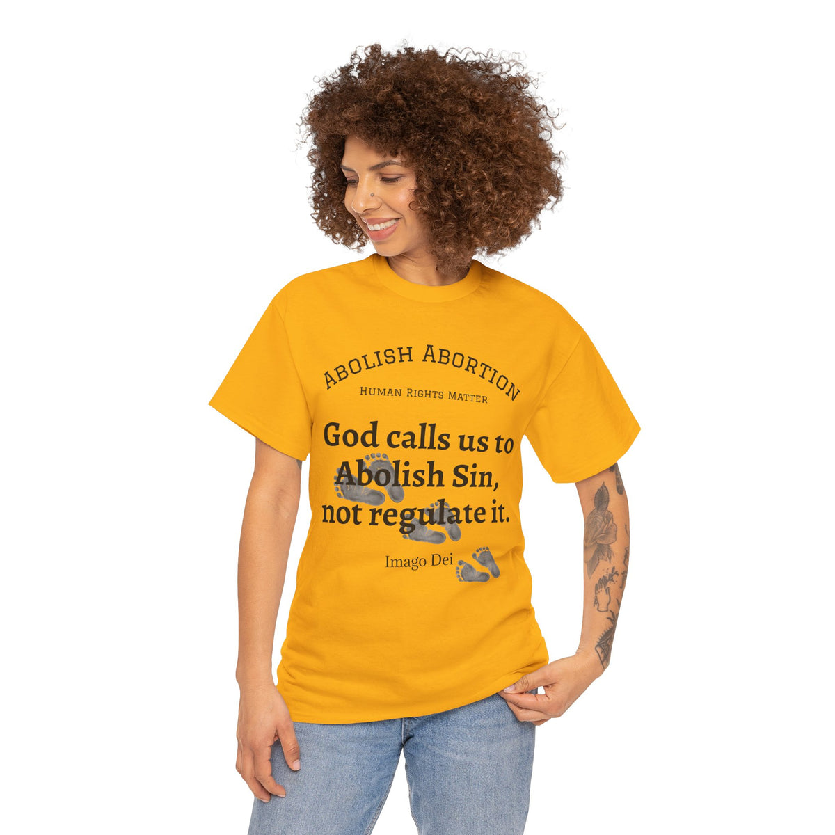 Abolish Abortion II T-Shirt — Jeremiah 1:5 Christian Message