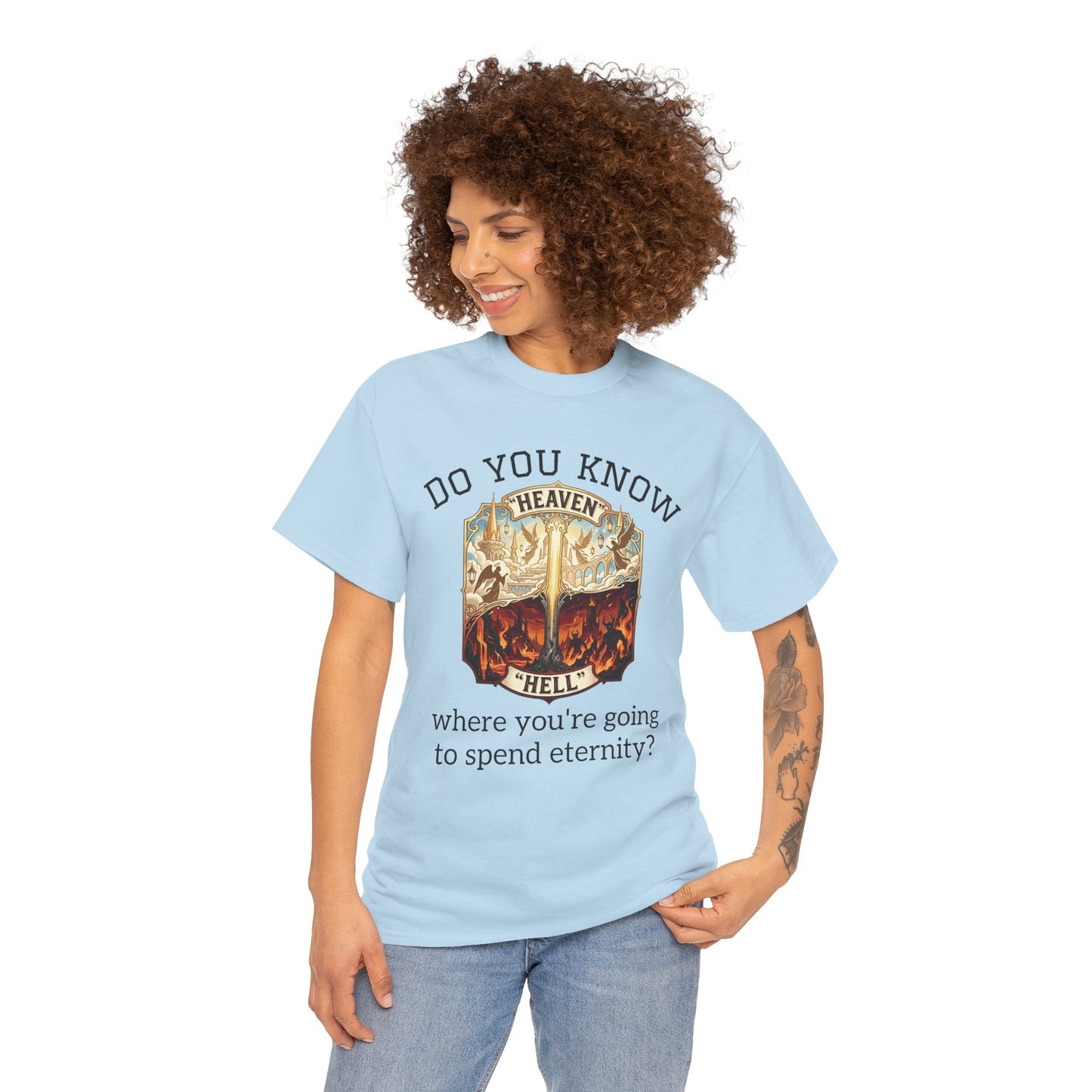 "Do You Know Where You’re Going? / Ask Me About Jesus"- Gospel Tee
