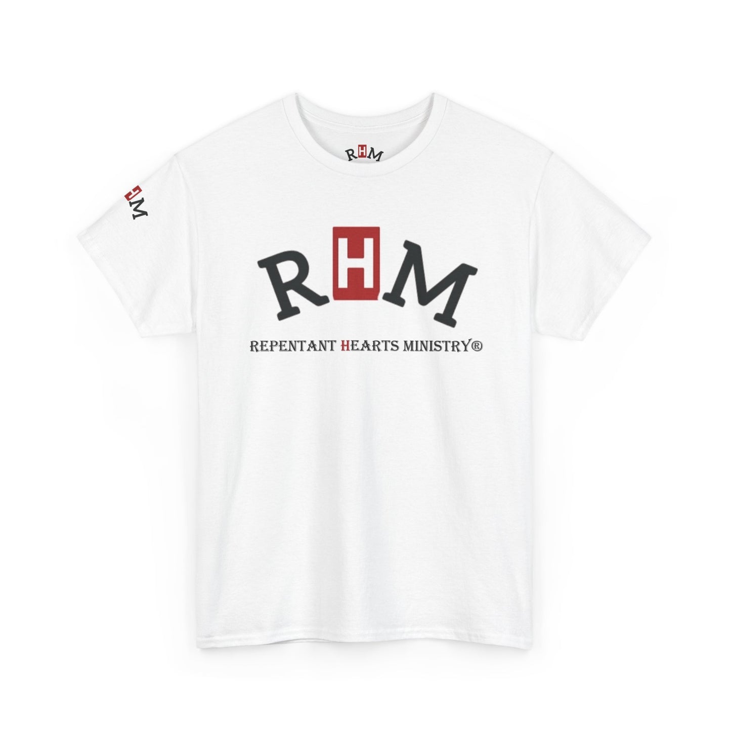 Rev 2:5 T-Shirt- Repentant Hearts Ministry Tee — RHM Logo & Menorah Back Print