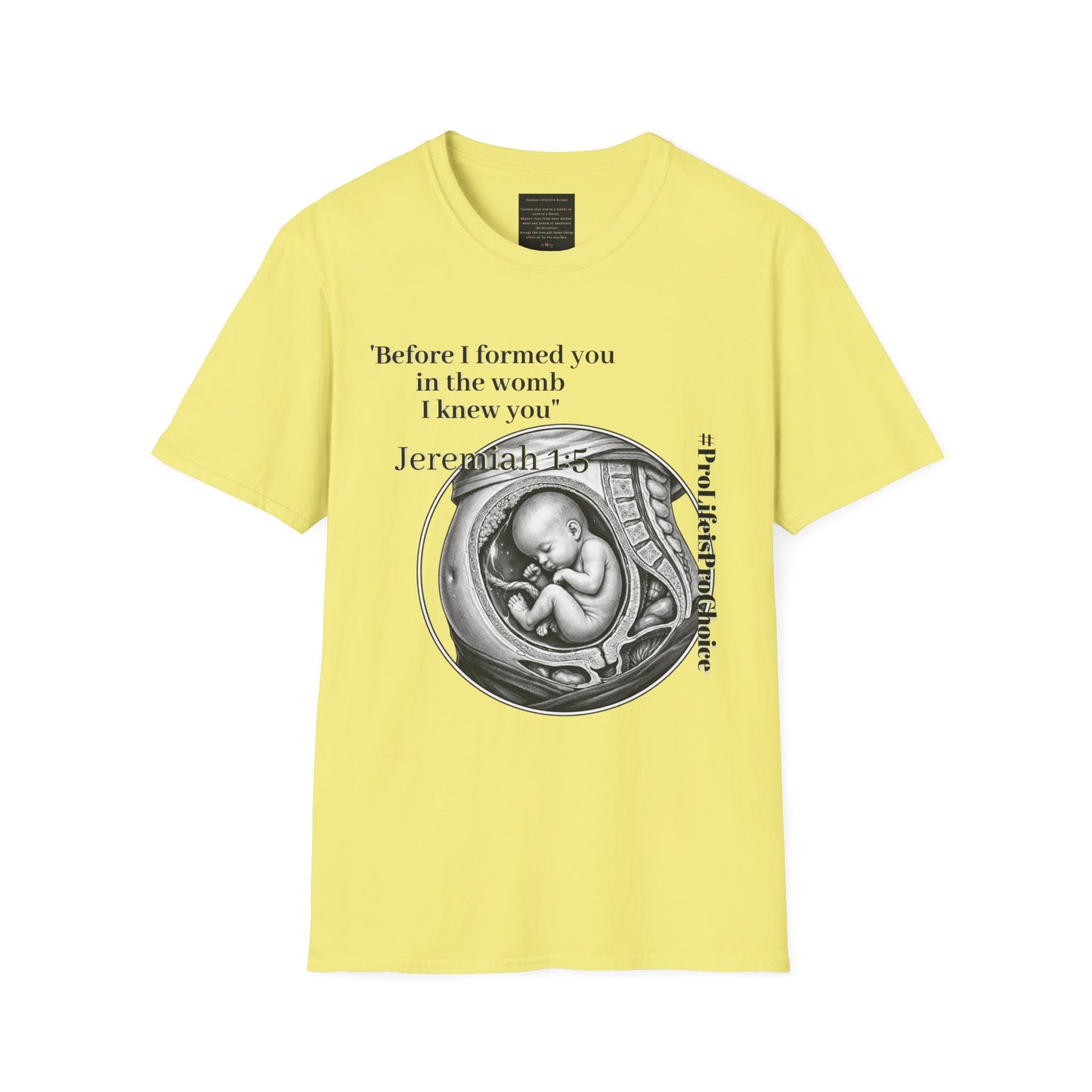 Abolish Abortion T-Shirt - Jeremiah 1:5