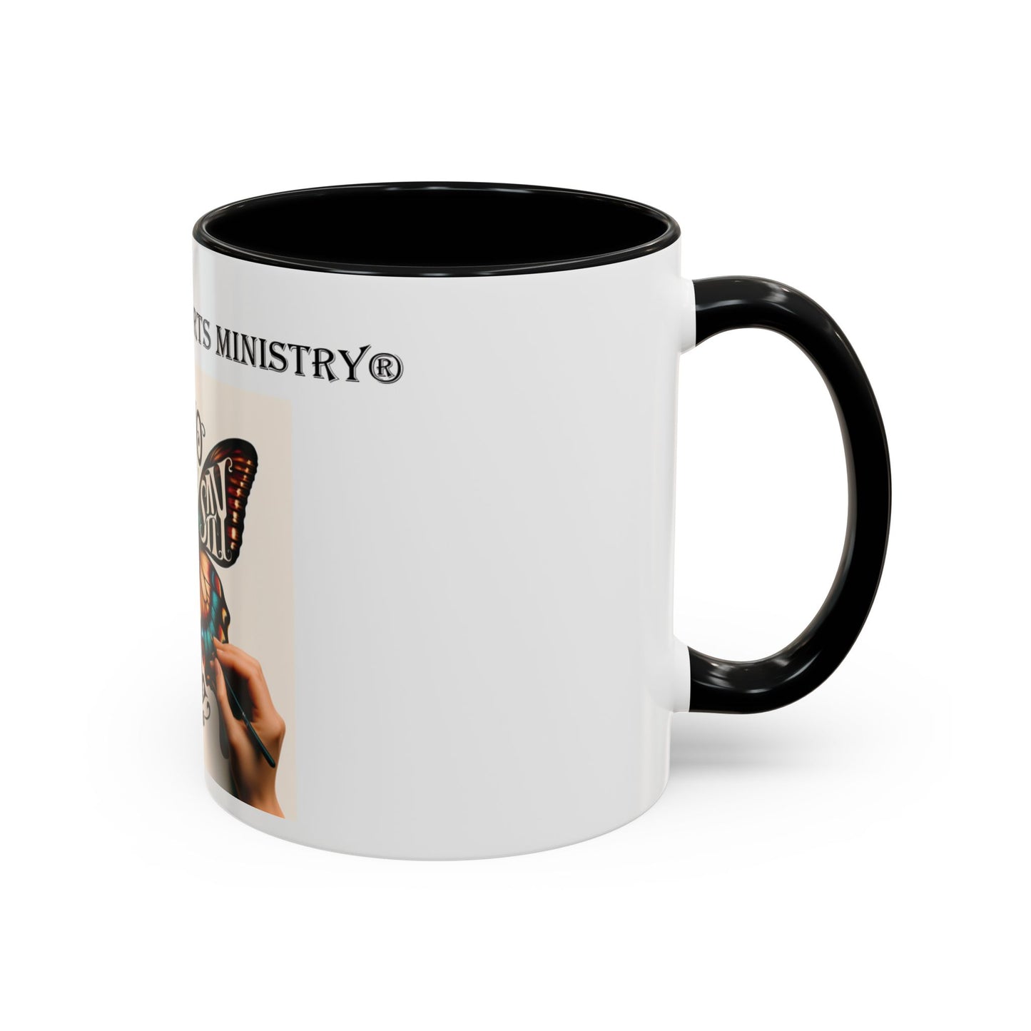Cup Biblical Butterfly Accent Coffee Mug - "Who Do You Say I Am"