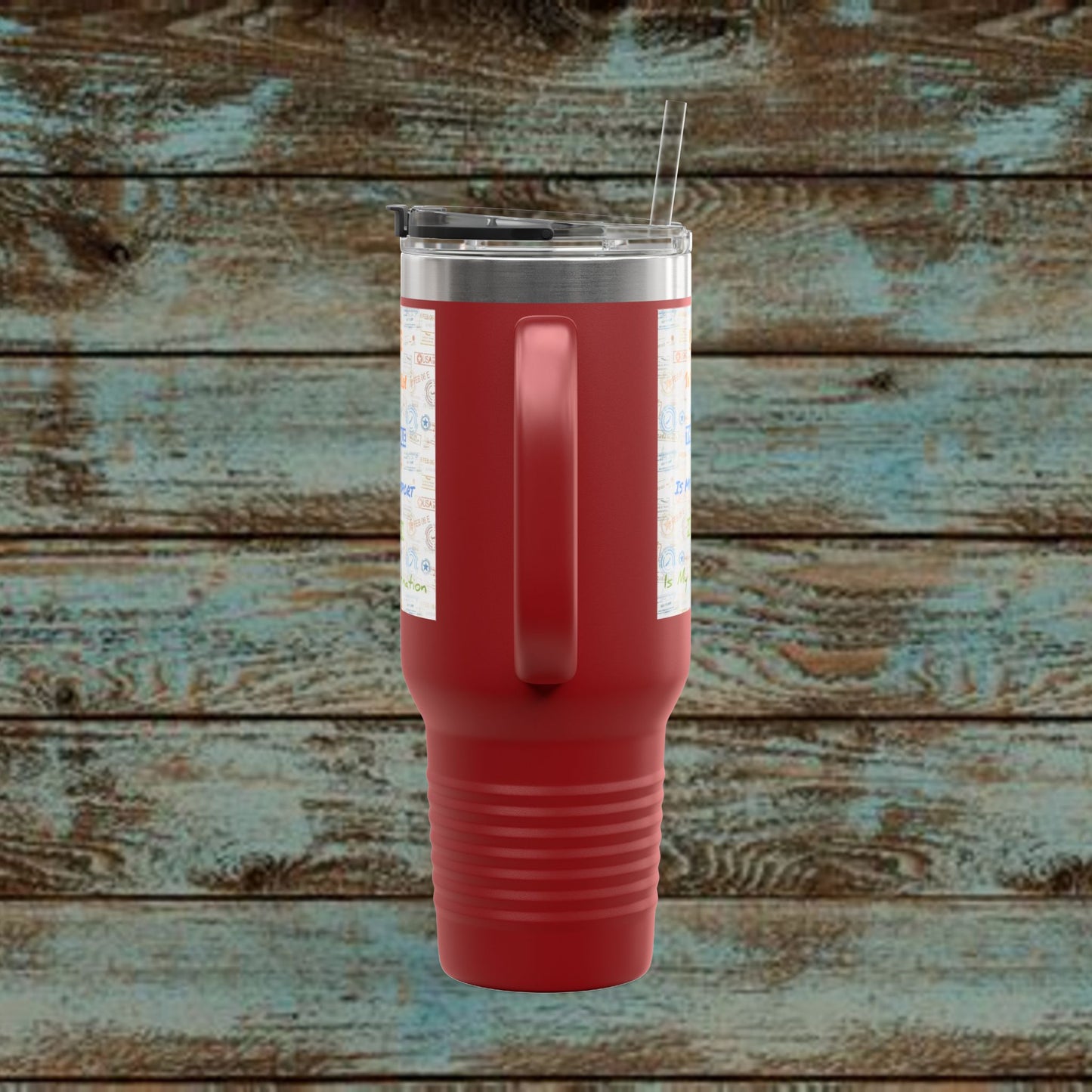 Faith Based Insulated Travel Mug – 40oz | Jesus is My Pilot Design | Perfect for Travelers & Pilots