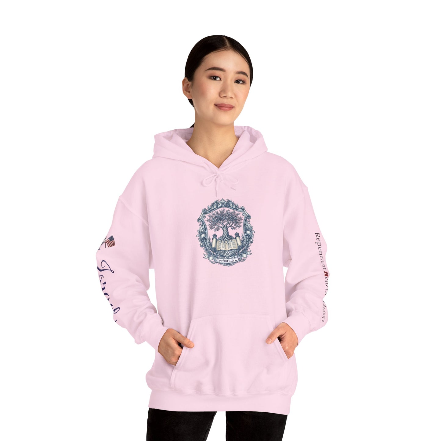 Israel Zechariah 2:8 Hoodie — Isaiah62 & Romans 9- Stand with Israel