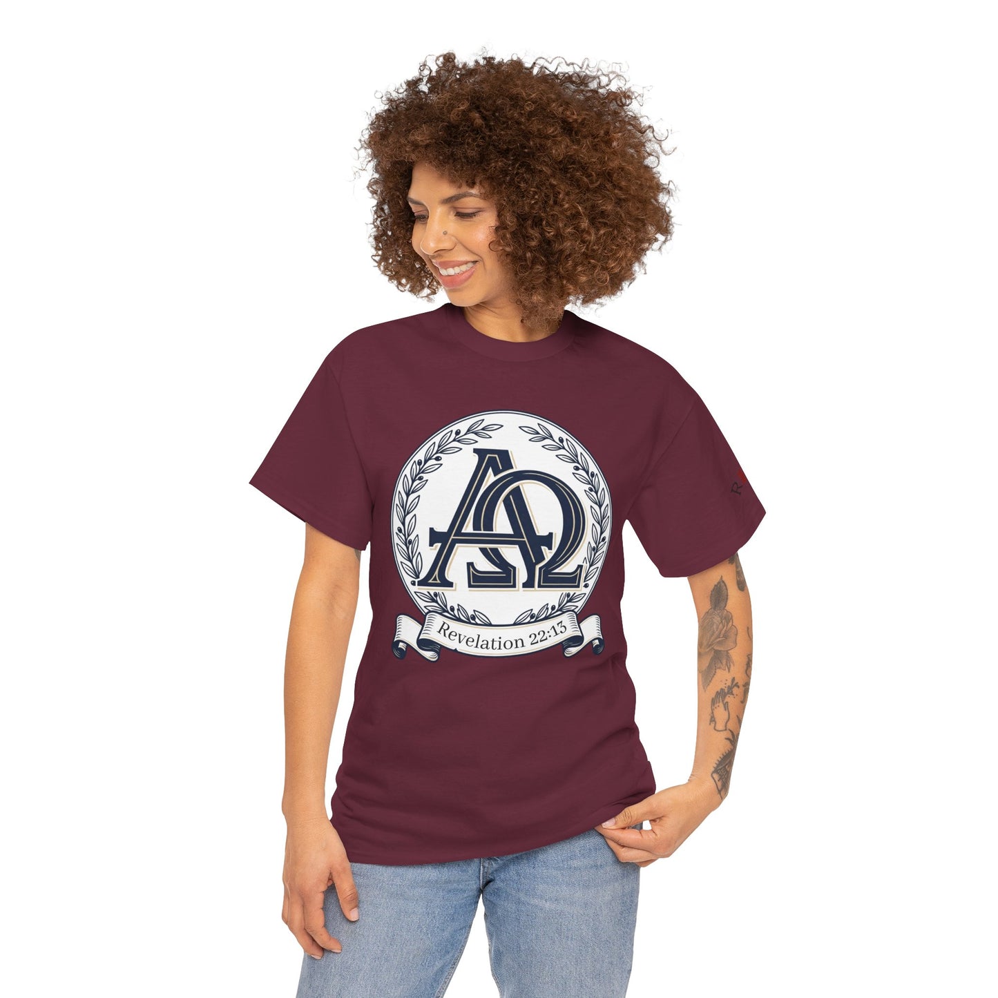 Alpha Omega T-shirt "I Am the First & the Last" Names of Jesus