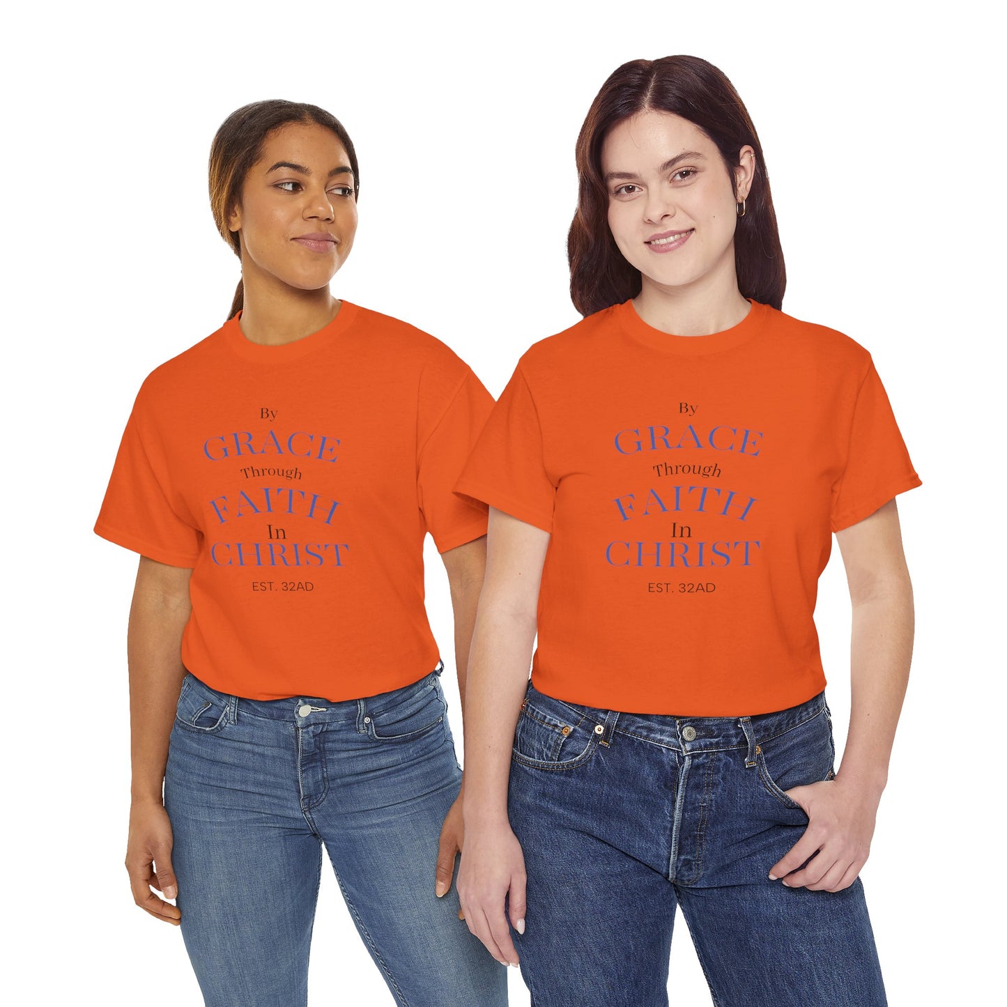 Ephesians 2:8-9 T-Shirt — "By Grace Through Faith in Christ" Christian Tee