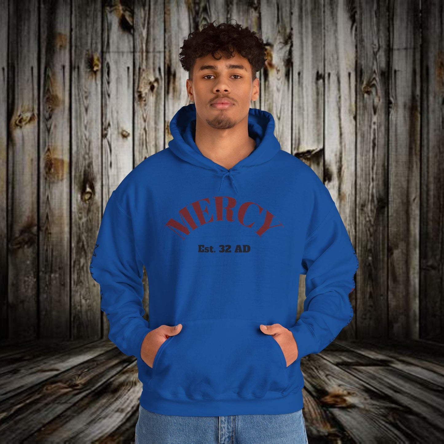 Mercy Hoodie — (Matthew 9:13) 'I Desire Mercy' Scripture Pullover
