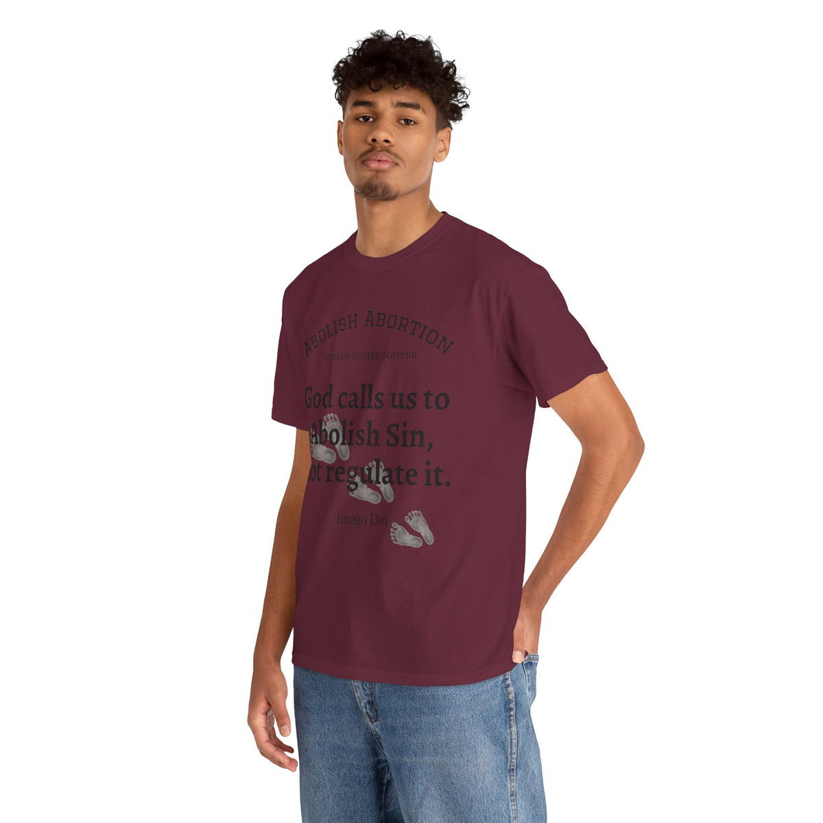 Abolish Abortion II T-Shirt — Jeremiah 1:5 Christian Message
