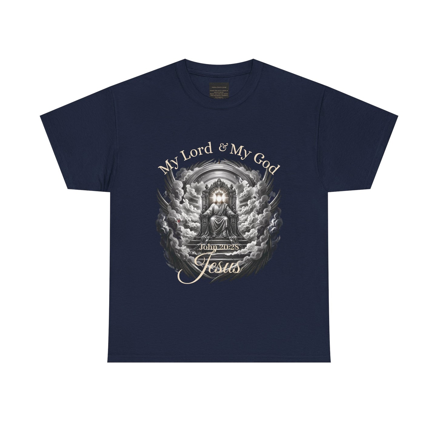 Jesus on the Throne "My Lord & My God" Christian Faith Tee